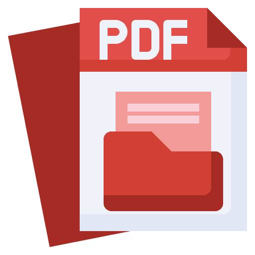 Illustration of a PDF document folder